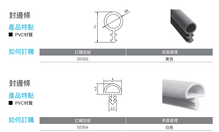 封邊條